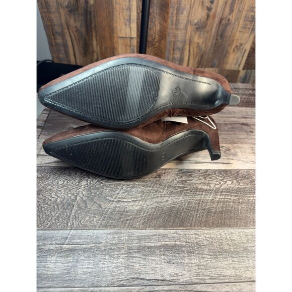 Universal Thread Brown Suede Pointed Toe Booties | Women’s 9.5 - Picture 2 of 6